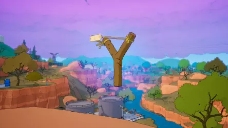 Местоположение и использование кобальтовой рогатки в Fortnite