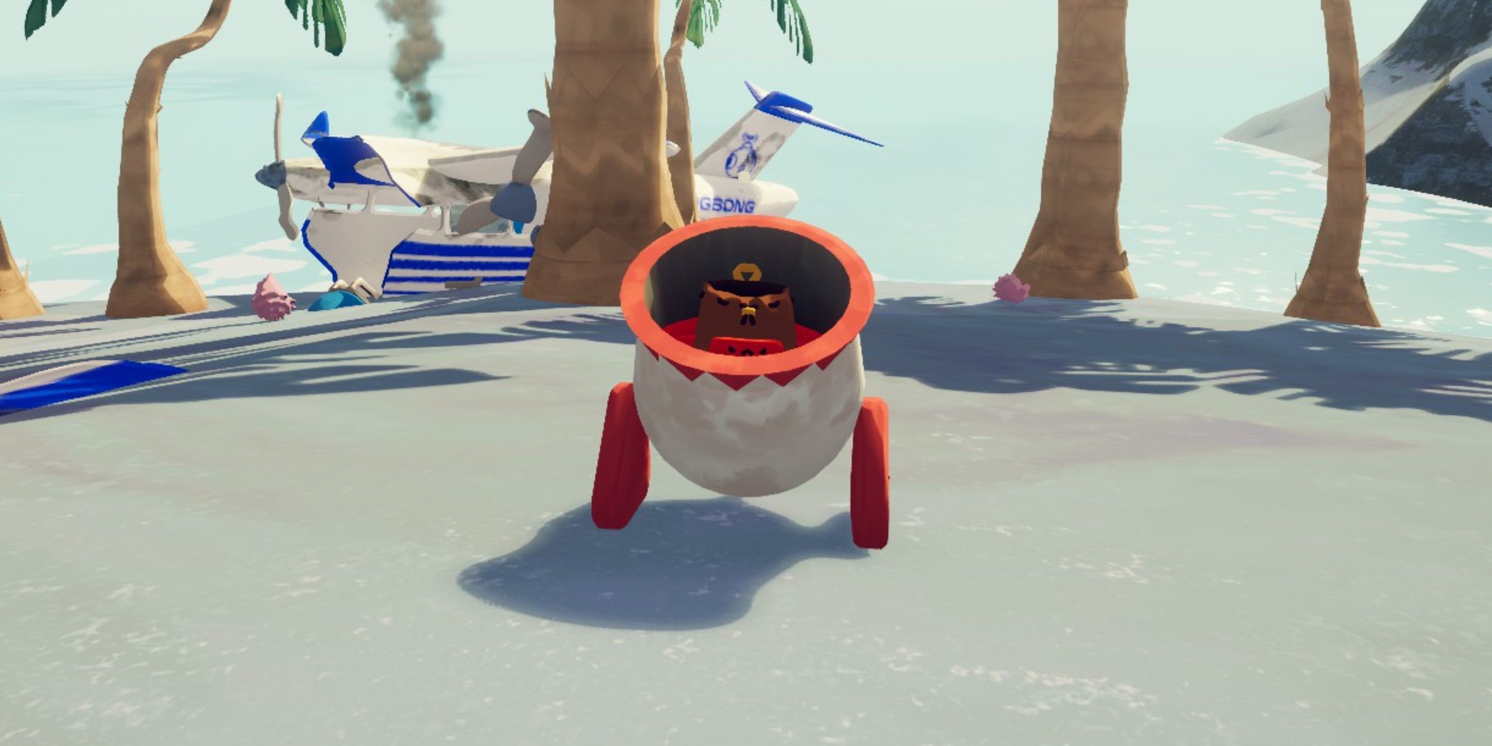 Использование бага с пушкой разведчика для пропуска игры в PEAK