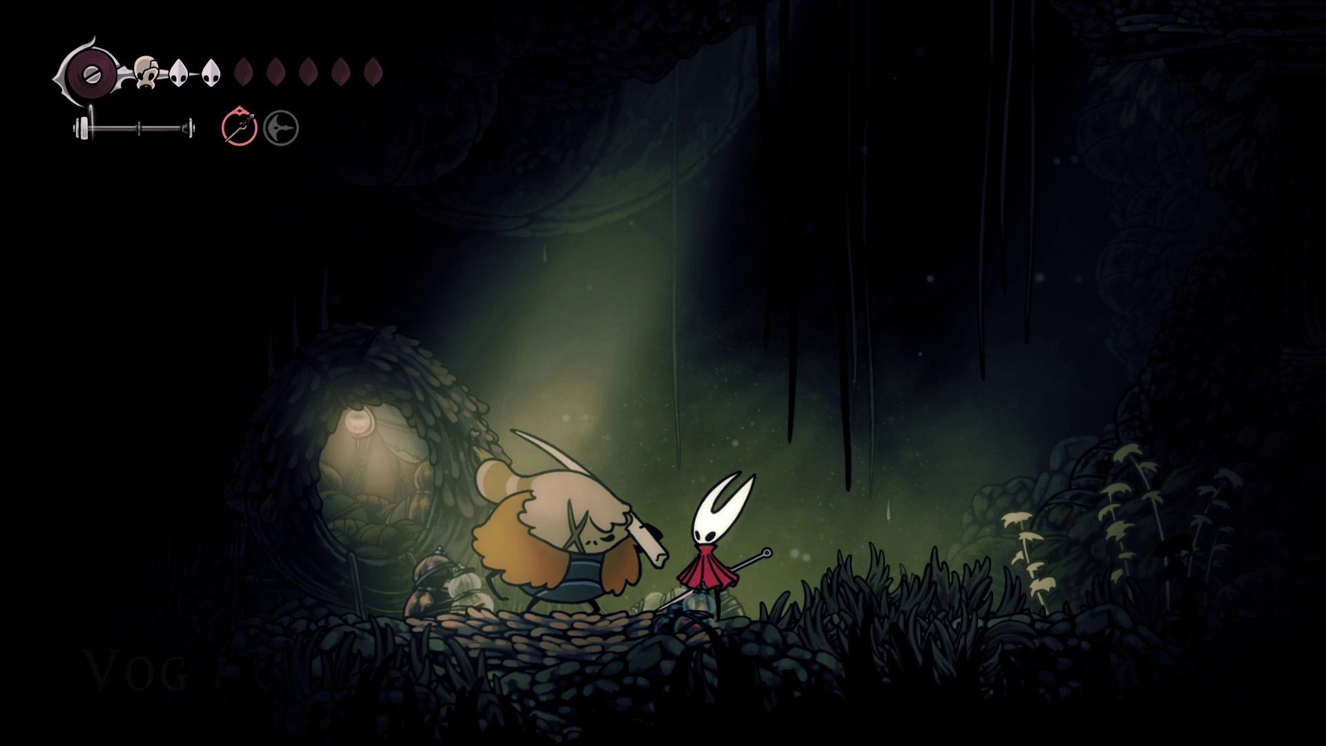 Как обнаружить Вога и собрать предметы с карты Блохи в Silksong