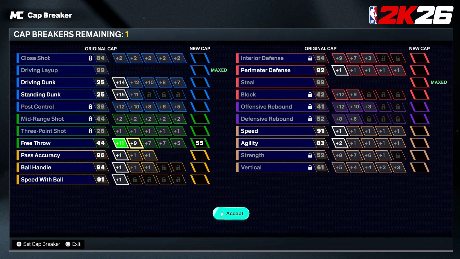 Как получить и использовать Cap Breakers в NBA 2K26
